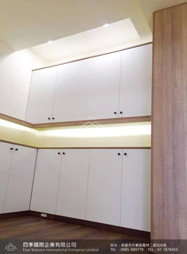 高雄市大寮系統歐化廚具櫥櫃家具設計－四季室內居家空間規劃裝潢／套房隔間改建