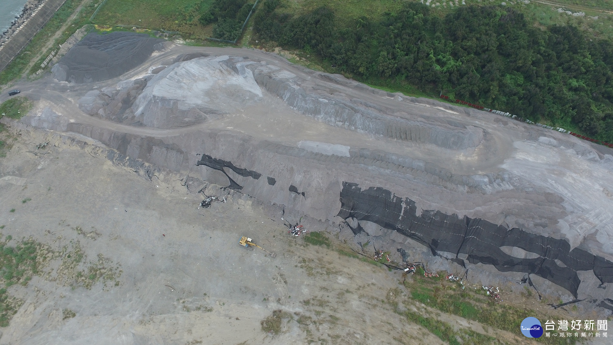 鷹眼抓空汙 中市查獲非法堆置場