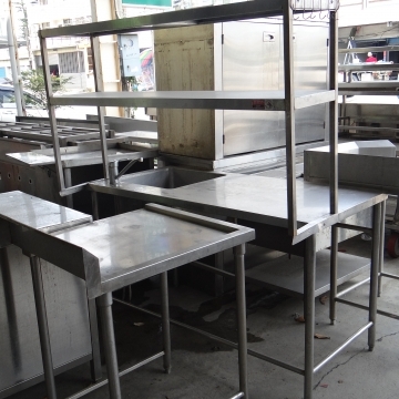 不鏽鋼水槽工作台(八