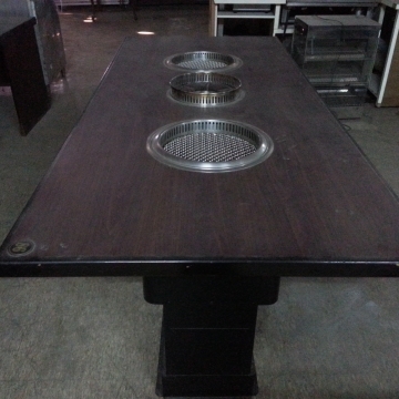 火鍋桌併燒烤兩用組