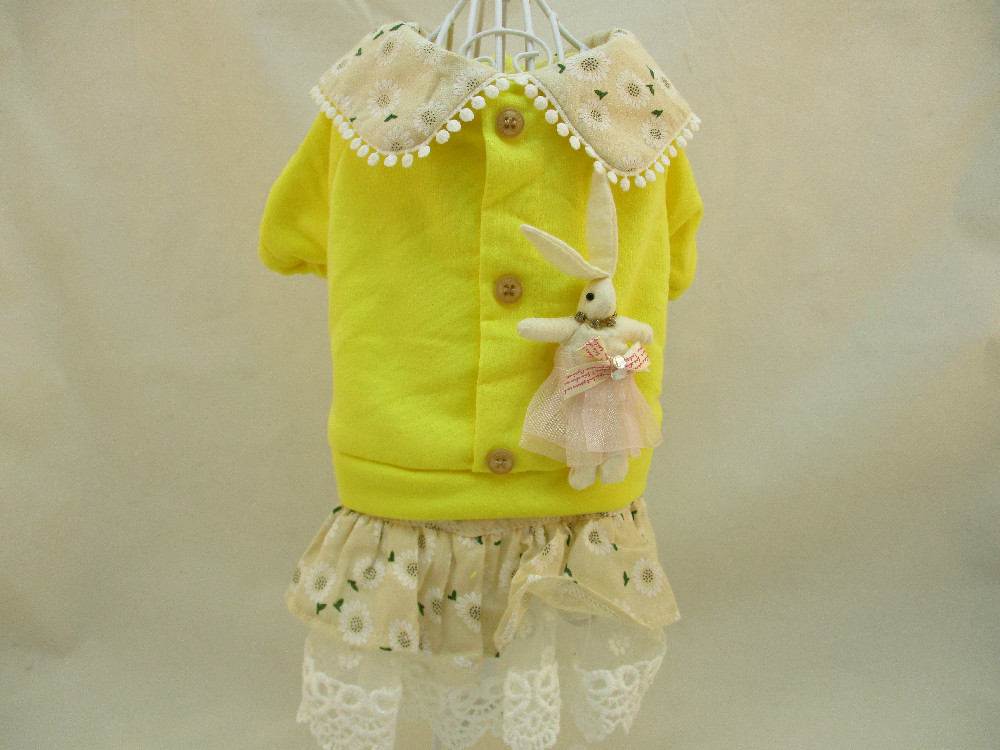日系寵物衣-蕾絲小兔裙