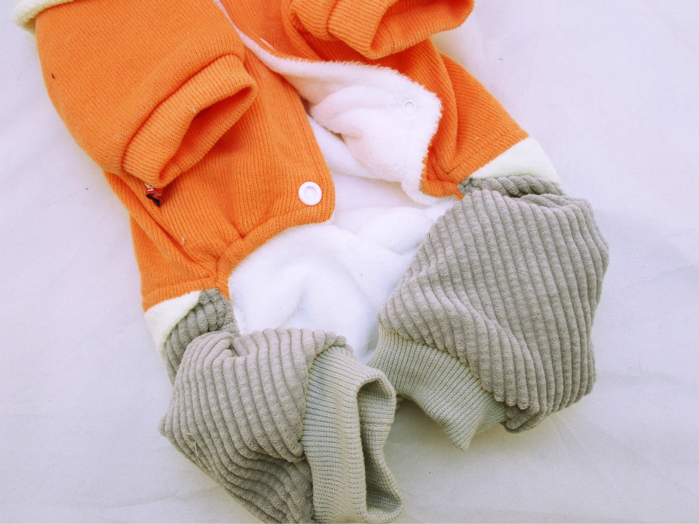 貓狗寵物服飾-橘貓印四腳