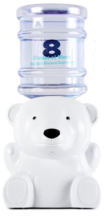 萬興淨水-8杯裝 迷你飲水機-白色北極熊 有多種可愛動物任選個人、居家、學生、宿舍專用
