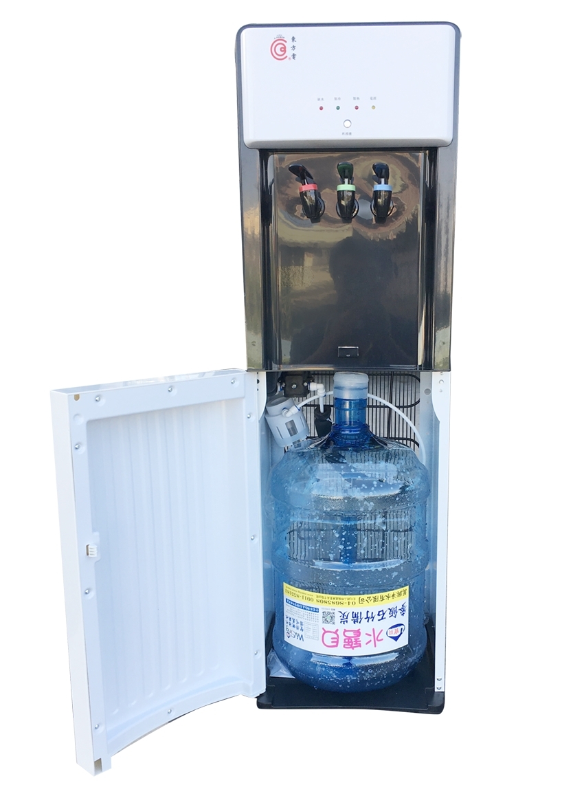 東方電桶裝水下置型三溫冰溫熱飲水機+45桶麥飯石竹備炭水