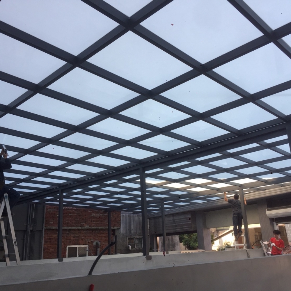 台中玻璃採光罩-冠宇