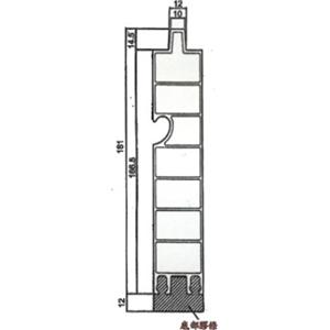 鋁合金擋板剖面圖-丸角股份