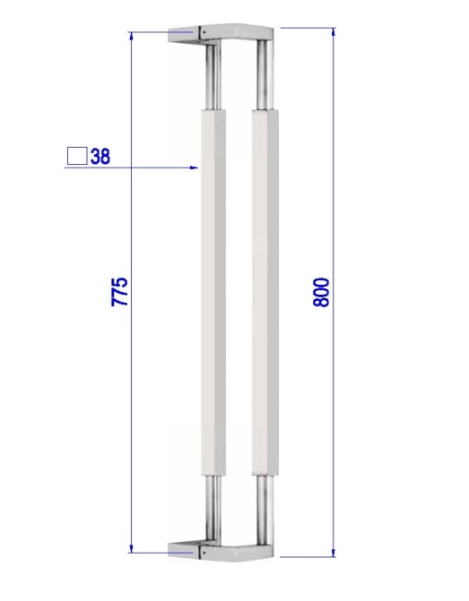 六角型玻璃門把手PK-H-122A