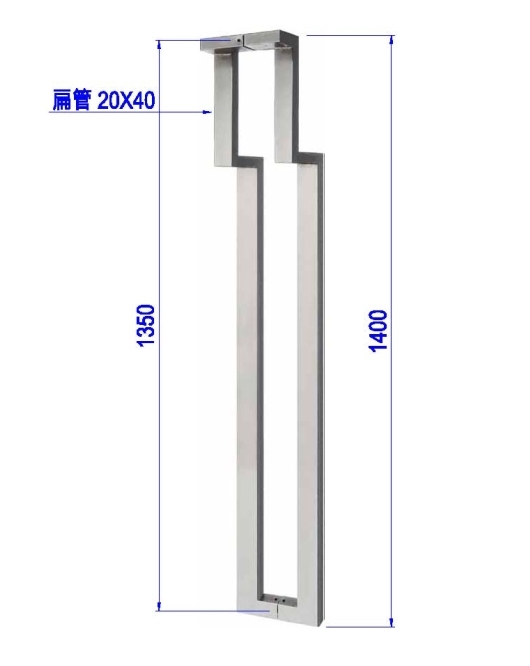 六角型玻璃門把手PK-H-122B