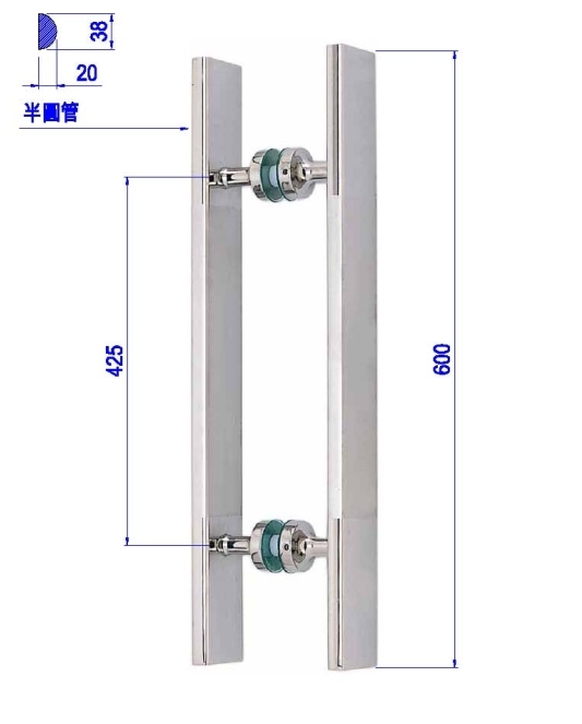 造型玻璃門把手PK-H-149