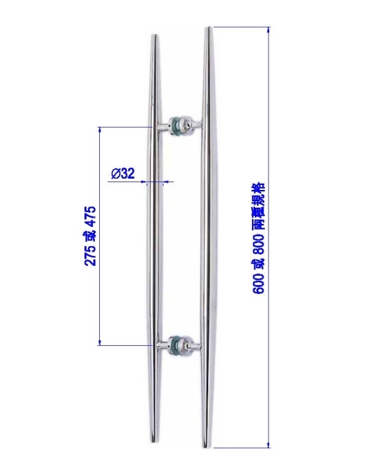 造型玻璃門把手PK-H-130