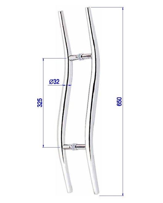 造型玻璃門把手PK-H-132