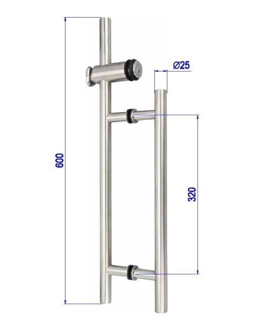 造型玻璃門把手PK-H-155
