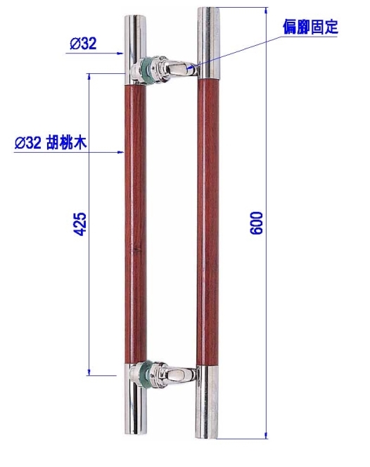 玻璃門實木把手PK-H187