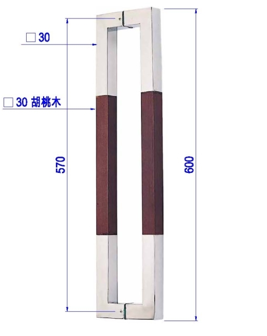 玻璃門實木把手PK-H191