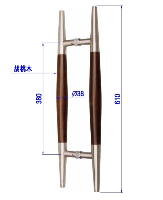 玻璃門實木把手PK-H204