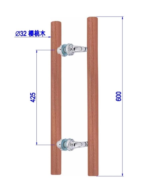 玻璃門實木把手PK-H218