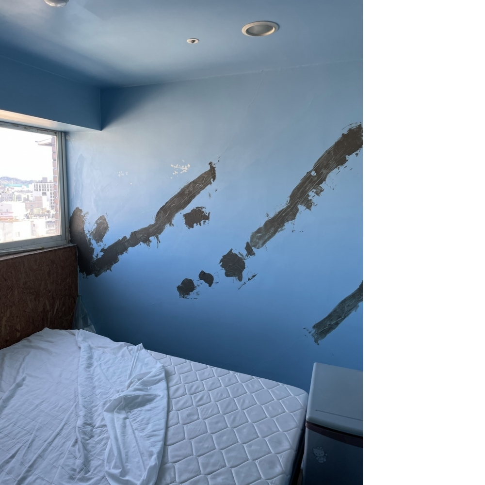 桃園區套房漏水打針處理 油漆復原