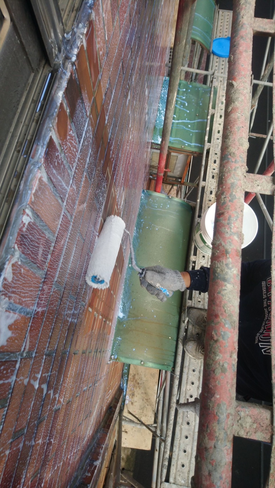 八德區外牆防水工程 奈米透明不黃變