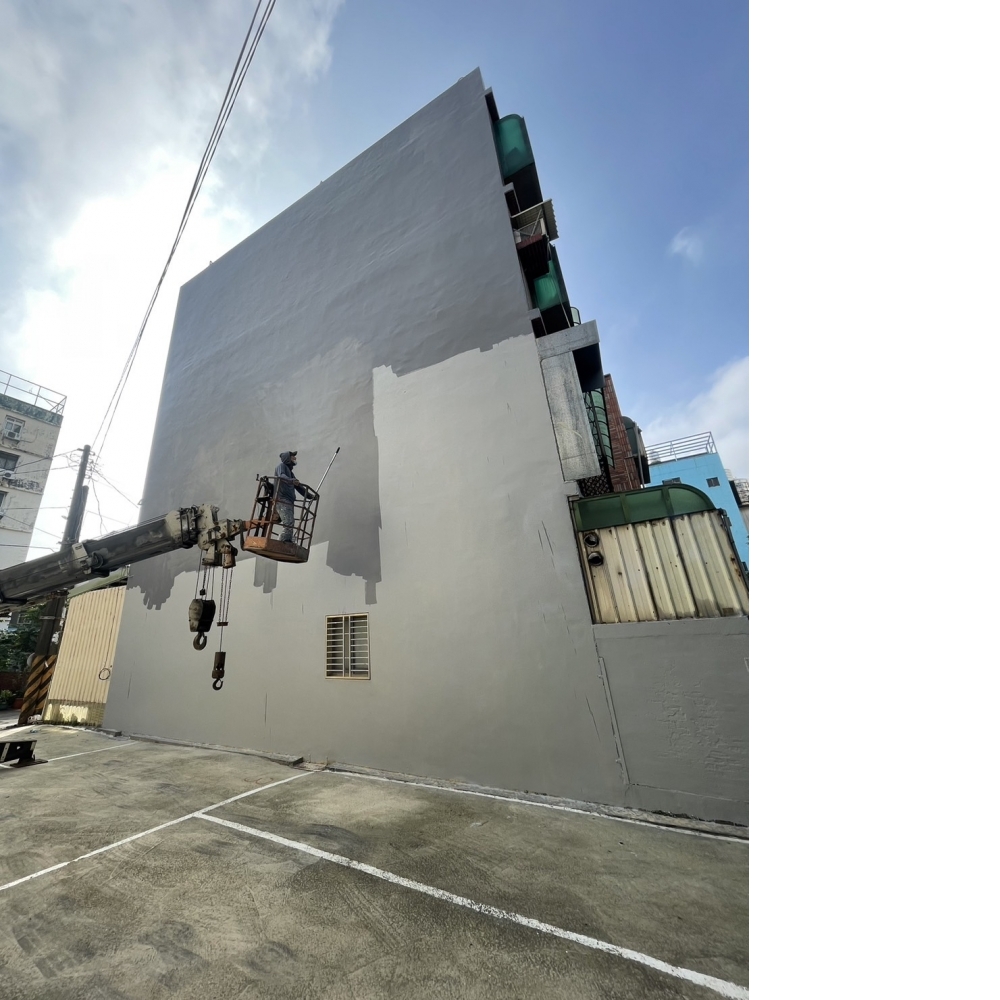 中壢區吊車2側外牆防水工程