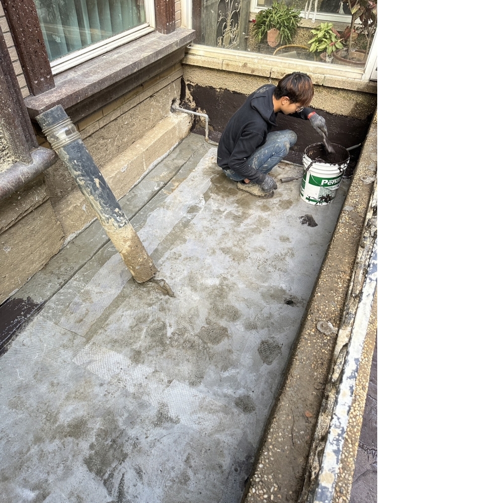 桃園區社區11座花圃挖除回填防水工程