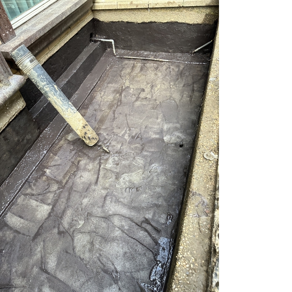 桃園區社區11座花圃挖除回填防水工程