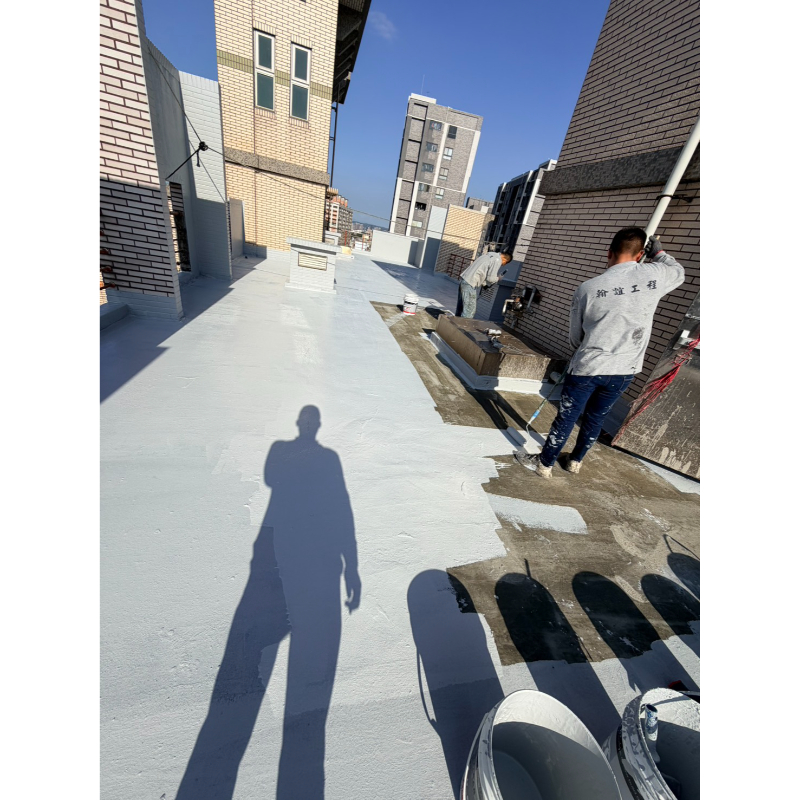 中壢區2棟頂樓油性pu防水工程