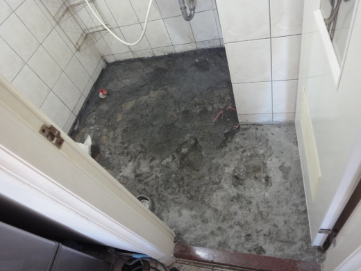 新北-蘆洲-主臥和浴室地面磁磚舊換新