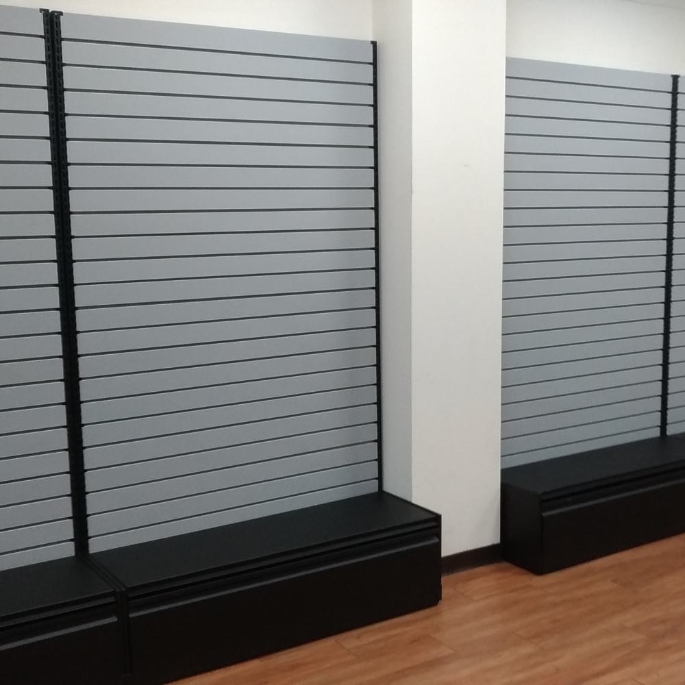 槽板架+燈箱+抽屜