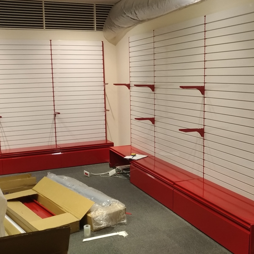 槽板架+燈箱+抽屜