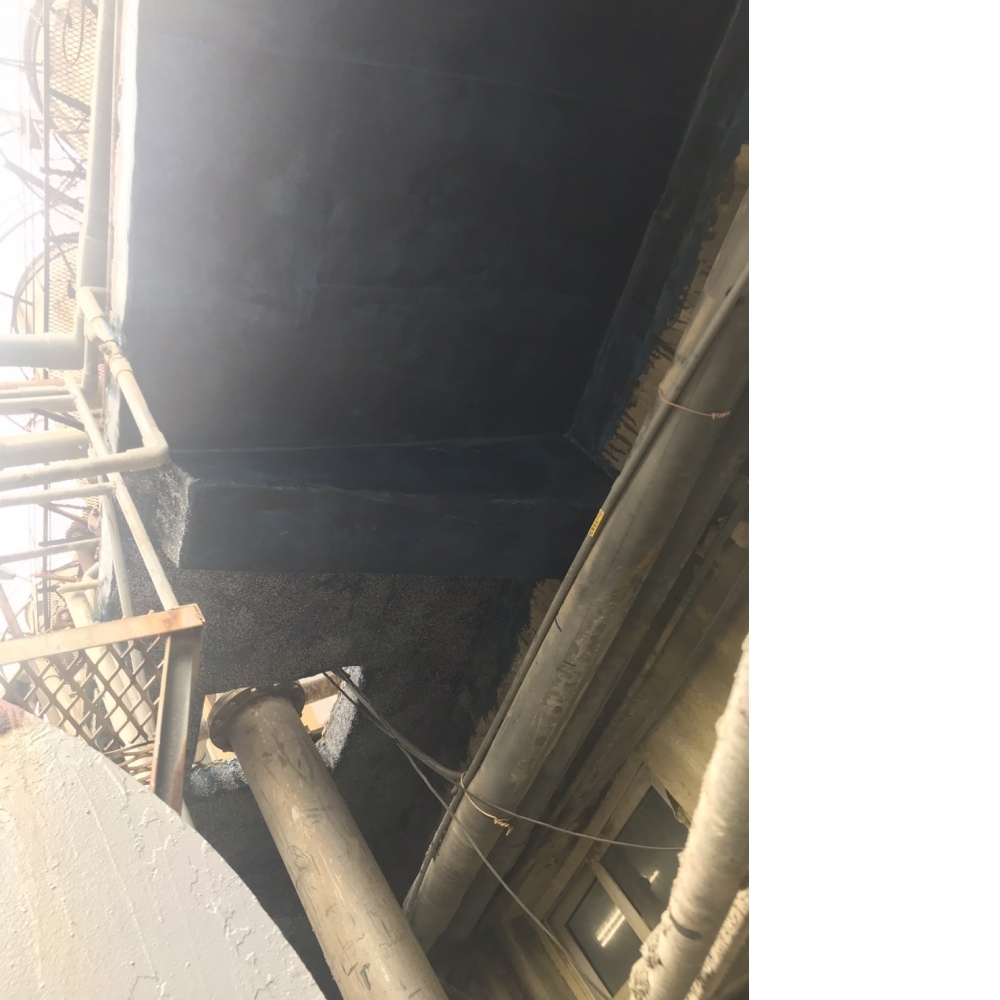 桃園觀音中華化工廠_碳纖維完成_1比2水泥粉光_屋頂水泥補平完成