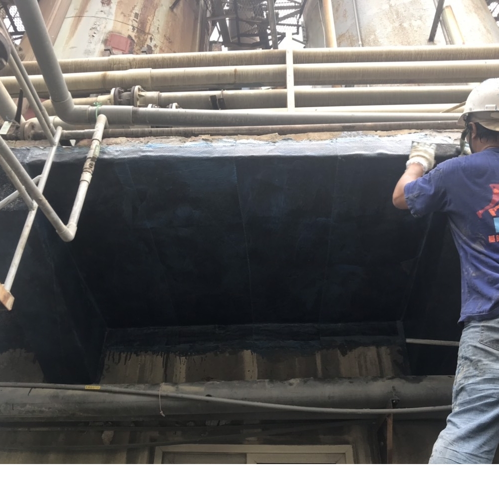 桃園觀音中華化工廠_碳纖維完成_1比2水泥粉光_屋頂水泥補平完成