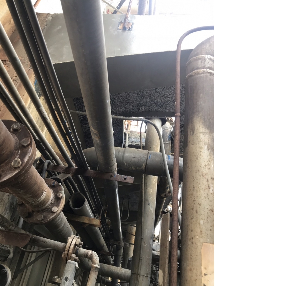 桃園觀音中華化工廠_水泥1比2粉光和油漆完成