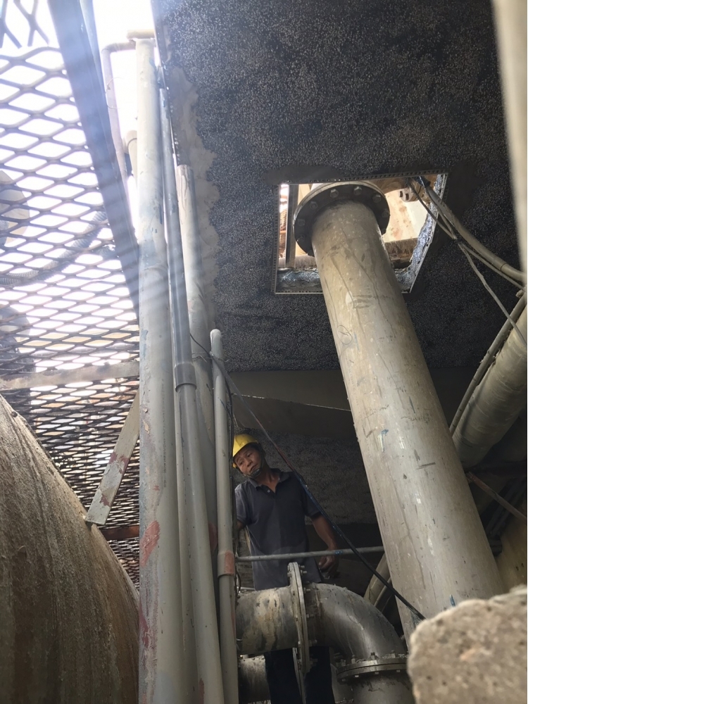 桃園觀音中華化工廠_水泥1比2粉光和油漆完成