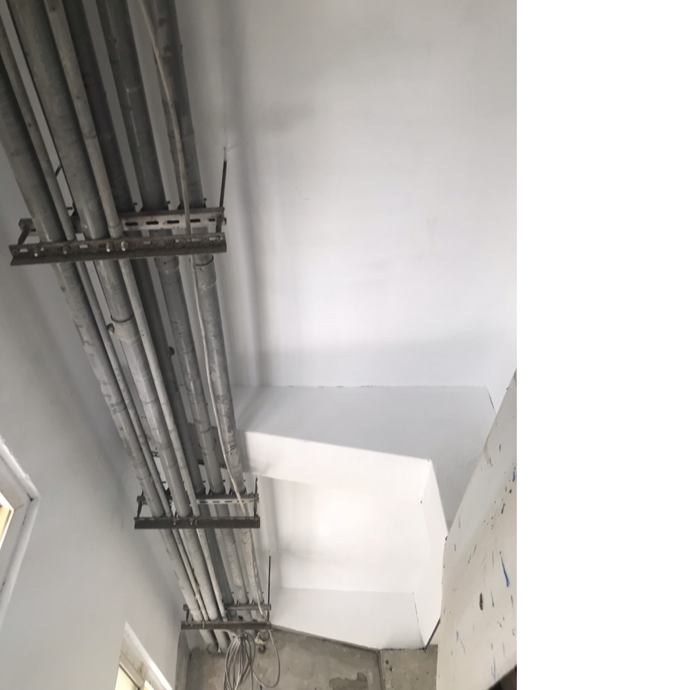 桃園觀音中華化工廠_水泥1比2粉光和油漆完成