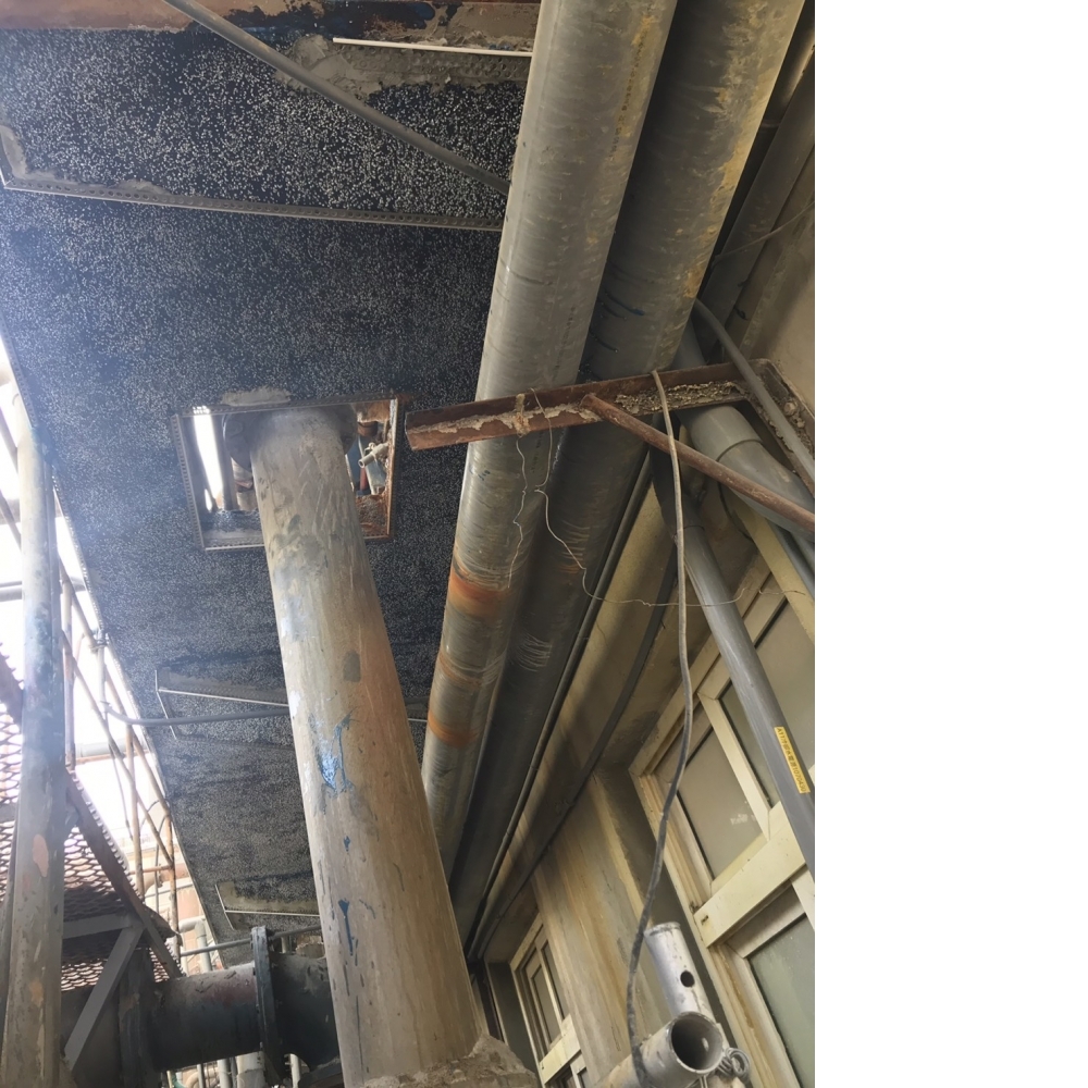 桃園觀音中華化工廠_水泥1比2粉光和油漆完成