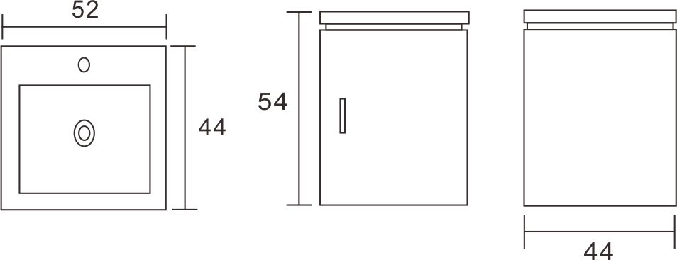 發泡鋼烤方型浴櫃-貨號:FC-004(50)