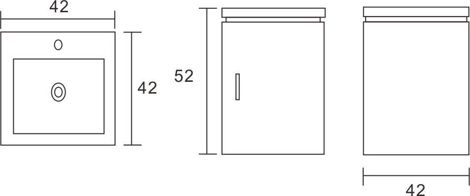 發泡鋼烤方型浴櫃組-貨號:FC-006