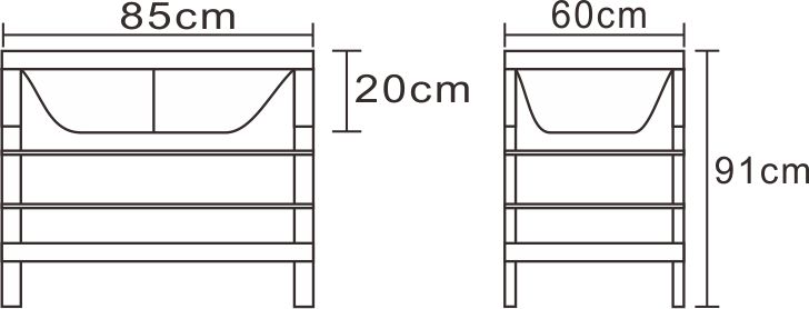 組合式洗衣槽(粉體腳架-雙槽)-貨號:F-006