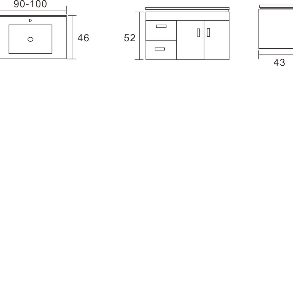 陶瓷鋼烤浴櫃組-貨號:FC-227W(90) FC-227W(100)