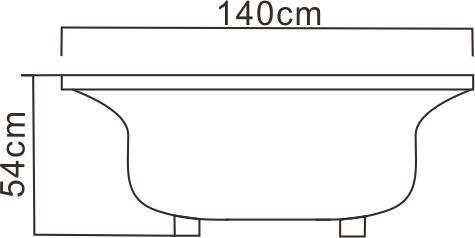薄型古典浴缸-貨號:58DS-1201