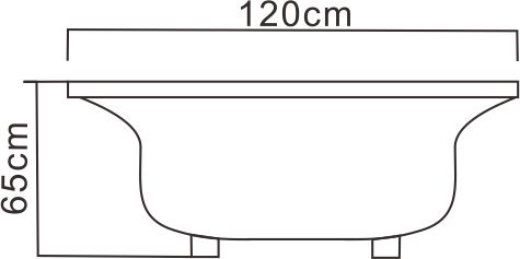 薄型古典浴缸-貨號:58DS-1202