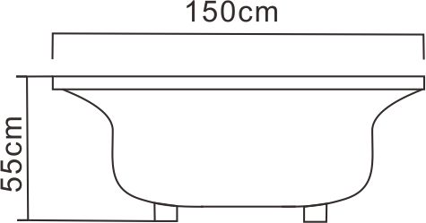 元寶浴缸-貨號:58DS-1403