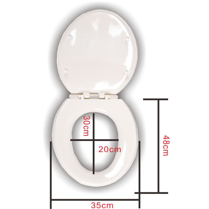 加長型馬桶蓋(粉牙)-貨號:5111T