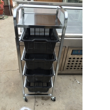 公文籃推車 收納餐車 多功能手推車菜籃車/飯碗車