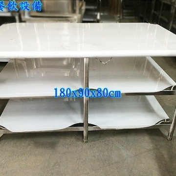 3尺x6尺不鏽鋼工作台3層 白鐵工作臺 料理台 流理台 客製化工作台 訂做工作台