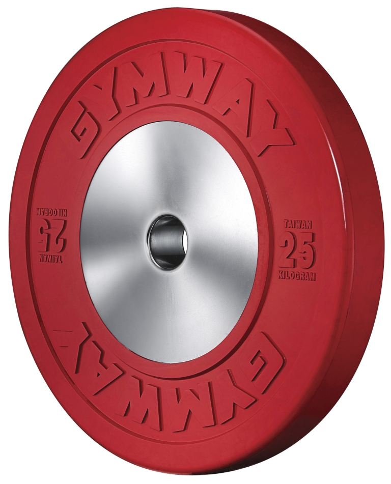 GYMWAY 比賽型奧林匹克可摔槓片（紅色25kg）