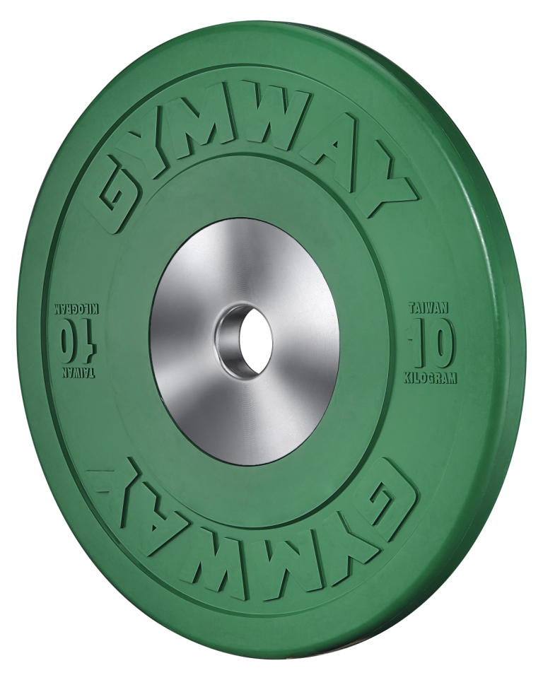 GYMWAY 比賽型奧林匹克可摔槓片（綠色10kg）