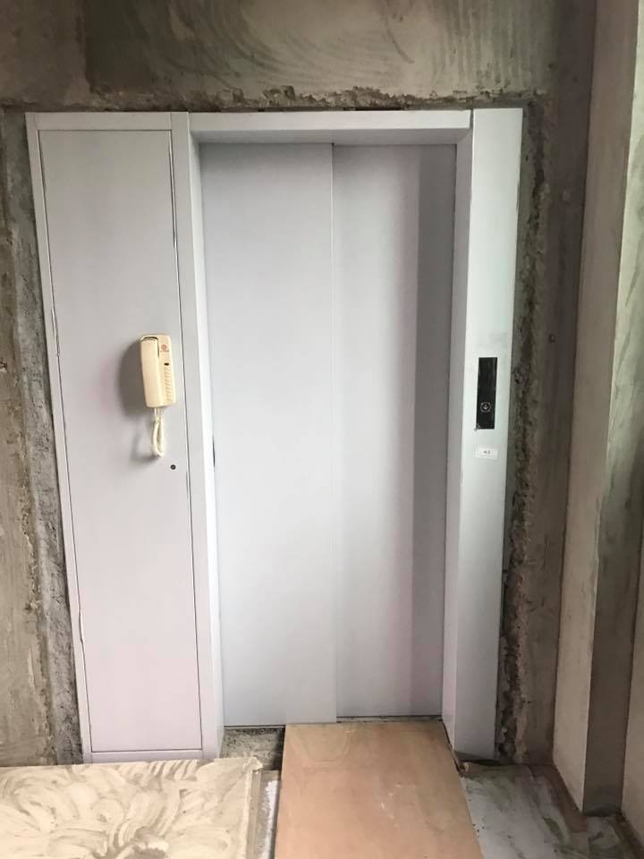 1070115台中烏日電梯門縫打除工程